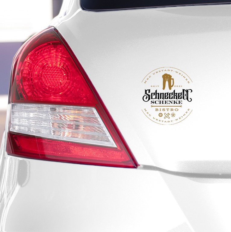 Autoaufkleber Schnecken Schenke